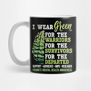 Mental Health Awareness Matters Support I Wear Green Mug